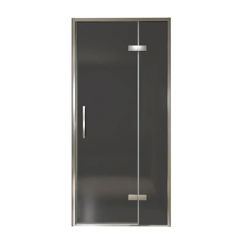Jetzt Kaufen Balmani Senses Design Dusche Drehtür, Rechts, 100 cm x 210 cm, Rauchglas, Profil Chrom