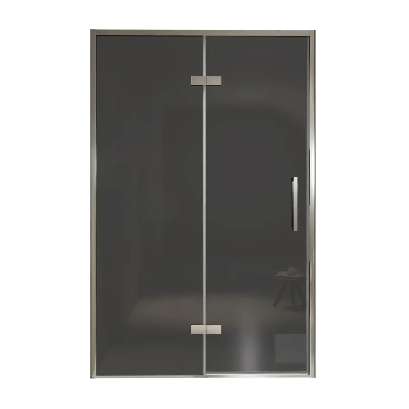 Balmani Senses Design Dusche Drehtür, Links, 140 cm x 210 cm, Rauchglas, Profil Chrom, inklusive Coating Jetzt Bestellen