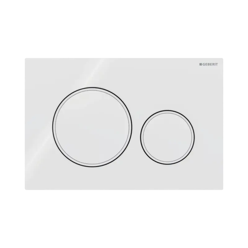 Angebot Sigma20 Betätigungsplatte, rund, weiβ glänzend/weiβ matt für Sigma UP320 und UP720 Einbauspülkasten