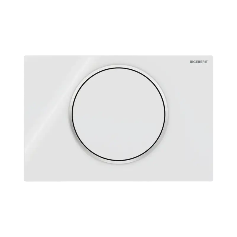 Sigma10 Betätigungsplatte, rund, weiβ glänzend/chrom glänzend für Sigma UP320 und UP720 Einbauspülkasten Angebot