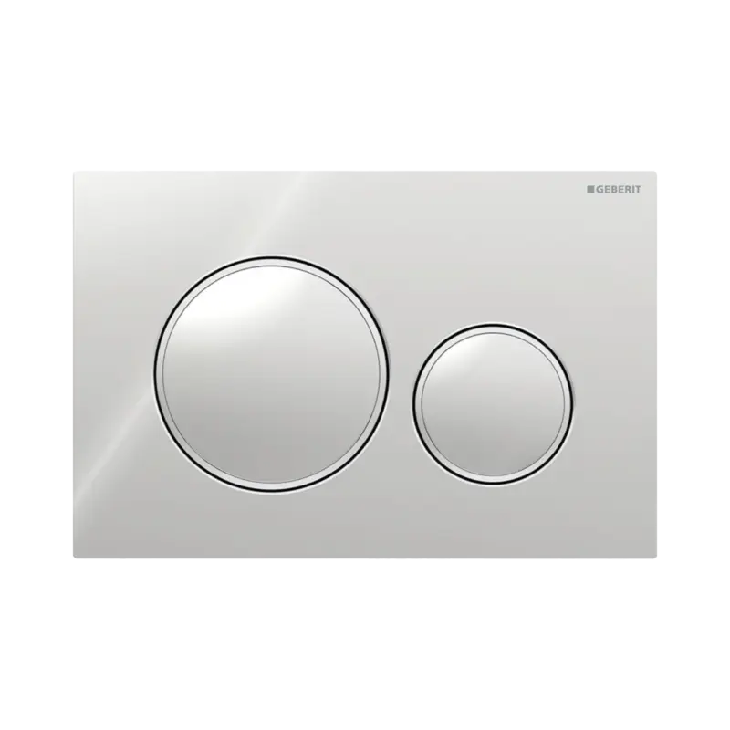 Preis Gesenkt Sigma20 Betätigungsplatte, rund, chrom glänzend/chrom matt für Sigma UP320 und UP720 Einbauspülkasten