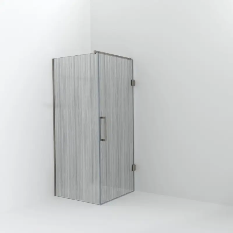 Jetzt Bestellen Balmani Modular Walk-In Dusche mit Tür: 90 x 200 cm mit Tür 90 cm, Mikado, Profil Brushed CoolMetal