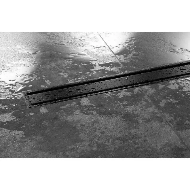 Markenware Schlüter KERDI-LINE-A 19 mm Rinnenabdeckung SOLID Graphitschwarz 60 cm