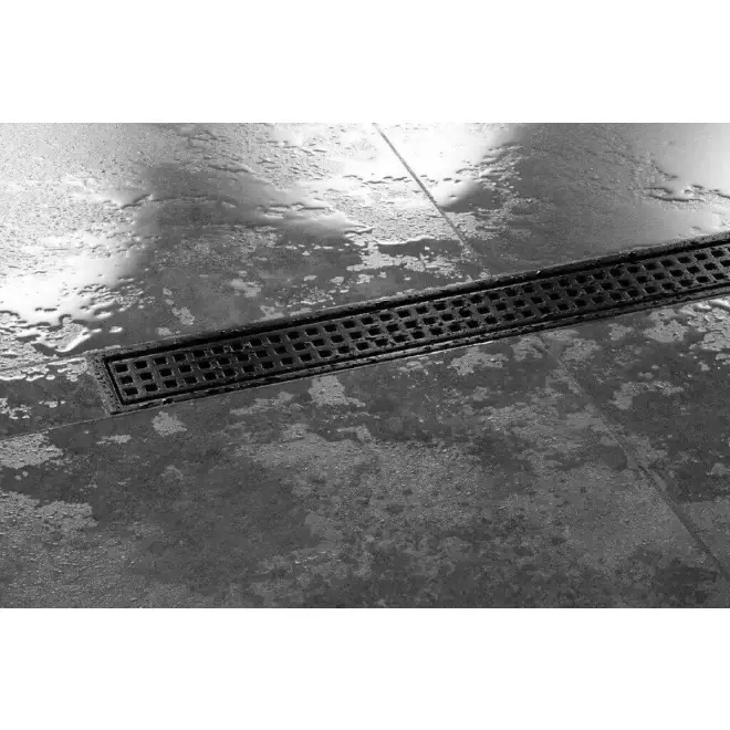Schlüter KERDI-LINE-B 19 mm Rinnenabdeckung SQUARE Graphitschwarz 80 cm Direkt Vom Hersteller