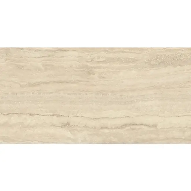 Neu Provenza Unique Travertine Boden- und Wandfliese Cream Vein Cut glänzend 60x120 cm