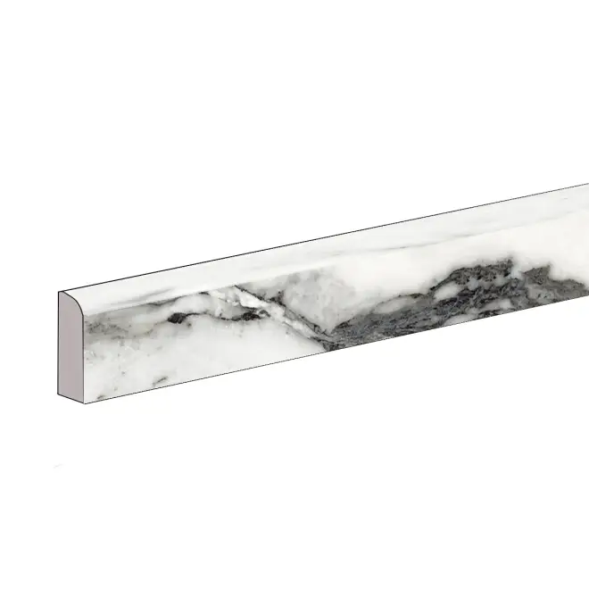 Aktuell Provenza Unique Marble Sockel 7x60 Bianco Siena matt SilkTech 7x60 cm