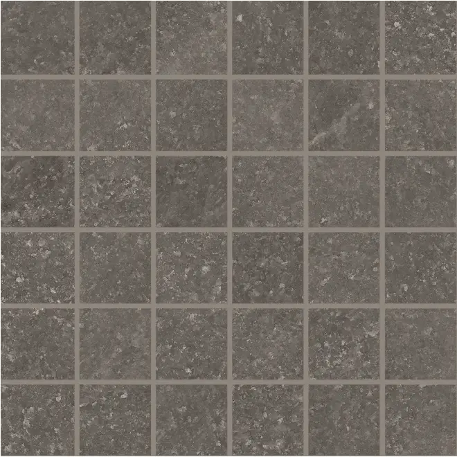 Rabatt Provenza Saltstone Mosaik 5x5 Black Iron matt Matte 30x30 cm