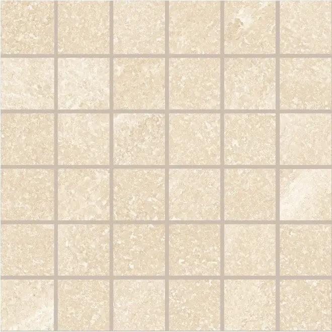 Angebot Provenza Saltstone Mosaik 5x5 Sand Dust glänzend Matte 30x30 cm