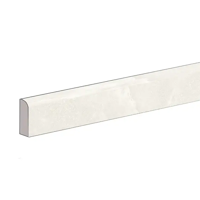 Provenza Saltstone Sockel White Pure matt 4,6x80 cm Neue Kollektion
