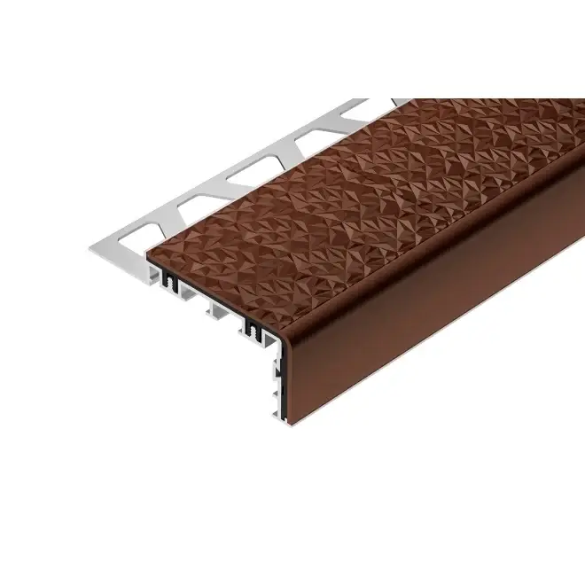 Schlüter TREP-V 60 Treppenprofil, Nussbraun, Länge: 200 cm, Höhe 12,5 mm Mega-Angebot