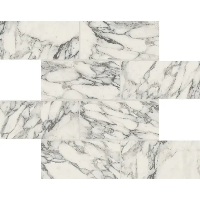 Florim Creative Design Stones & More 2.0 Arabescato White Natural Dekor Muretto 7,5x15 6mm Geprüft