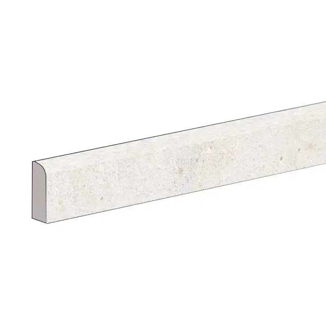 Keope District White Sockel Spazzolato (R10) 7x80 cm Mega-Angebot