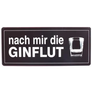 Metallschild Ginflut Heißes Angebot