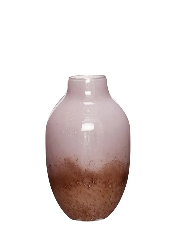 Preisreduziert rosa Glasvase von HÜBSCH Interior
