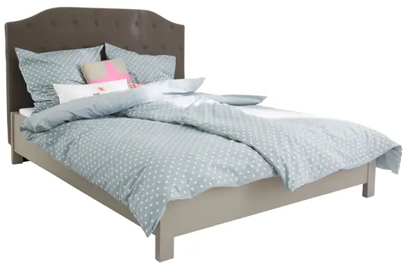 LV00826 Polsterbett, geschwungen, grau Neue Kollektion