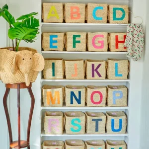 Bastkorb natur Buchstabe rice Must-Have