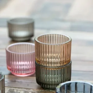 Super-Preis Windlicht Valencia aus Glas, gerillt Ib Laursen