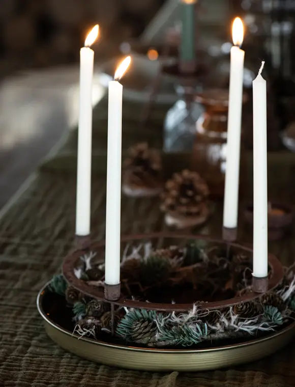 Knallerangebot Adventskranz-Kerzenhalter, Metall v.Ib Laursen
