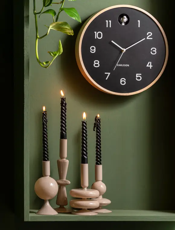 Kerzen Set Swirl von present time Zertifiziert