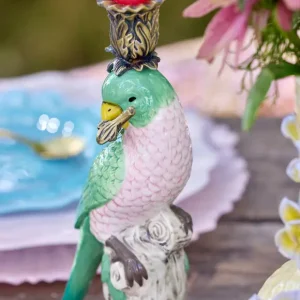 Günstig Kerzenhalter Bird, Keramik rice