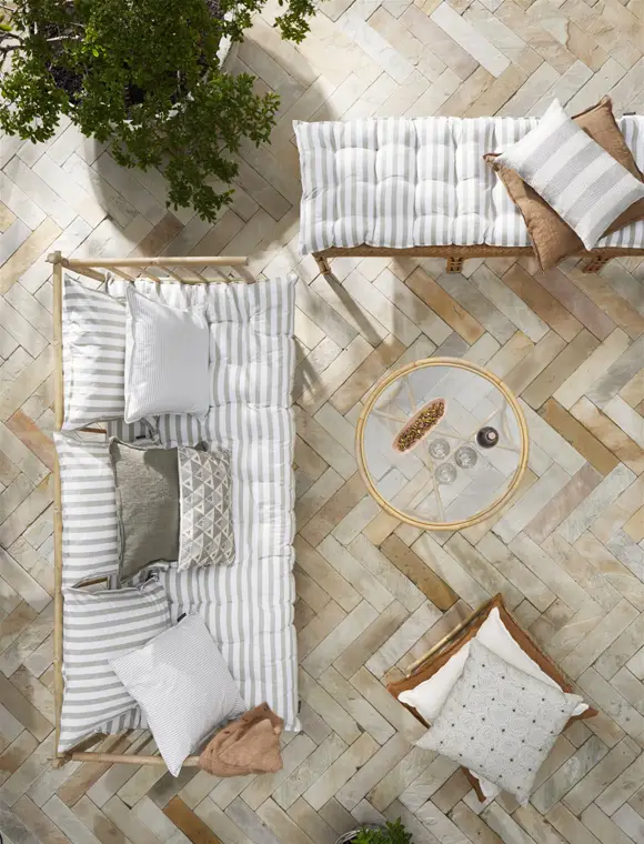 Streifenkissen Rimini von Bungalow Neue Ware