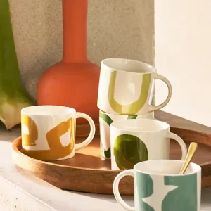 große Tasse Tazza, Steingut von UNC Expressversand