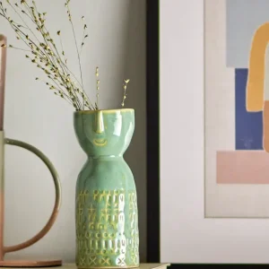 Preisknaller Vase Embla, 14,5xØ6 cm aus Steingut von Bloomingville