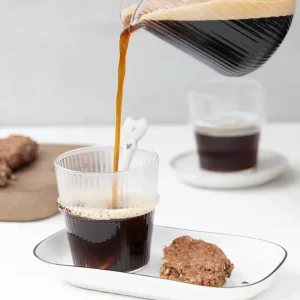 Espressoglas, geriffelt von Bastion Collections Ausverkauf
