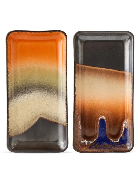 2er Set Tabletts 24 Hours, 70's von HKliving Online Kaufen