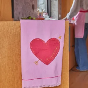 Geschirrtuch 70x50 cm aus Baumwolle mit Fransen von rice Bestpreis