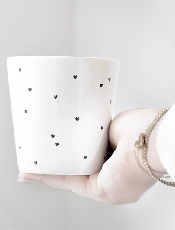 Sichere Zahlung Keramik Becher 7,5xØ9 von Bastion Collections
