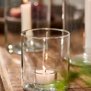 Highlight Windlicht aus Glas für Teelicht von Ib Laursen