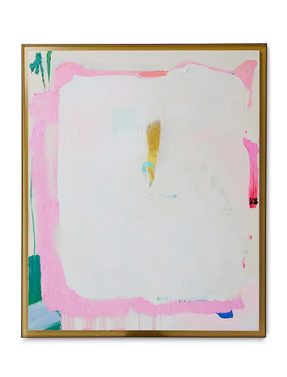 Neuheit Gerahmtes Kunstwerk White Sands von HKliving