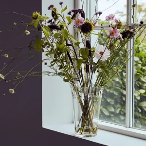 Vase Fold aus klarem Glas von house doctor Bestpreis