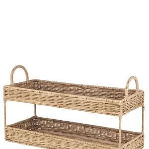 Online Kaufen 2-stufiges Tablett, 26,5x19x44 cm aus Rattan von Ib Laursen