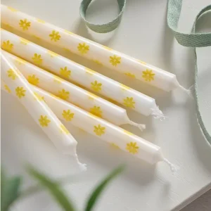 Stabkerze, 20xØ1,3, Blumen von Ib Laursen Sonderaktion