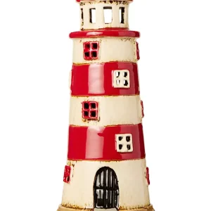 Leuchtturm in rot aus Steingut von Ib Laursen Wochenendangebot
