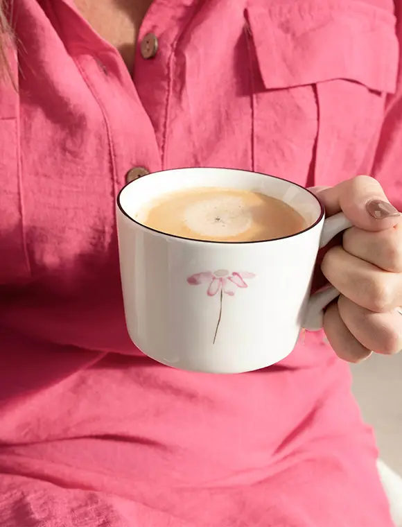 Kaffeetasse, rosa von Bastion Collections Ausverkauf