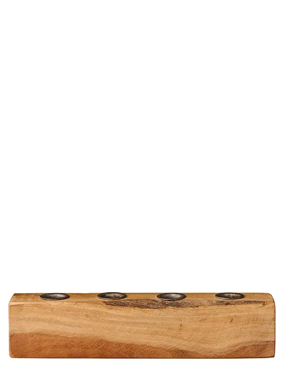 Holzblock Unika für Ø2,2 Kerzen v. Ib Laursen Top-Preis
