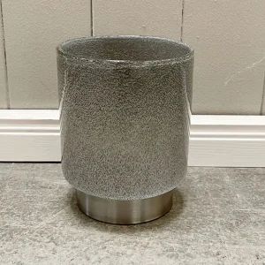 Sofort Bestellen LV02016 Windlicht Muster, grün Glas/Metall
