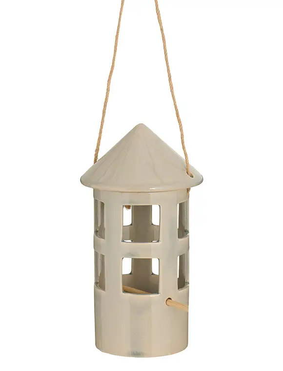 Günstig Vogelfutterhaus, Keramik, Ø12 v. Ib Laursen
