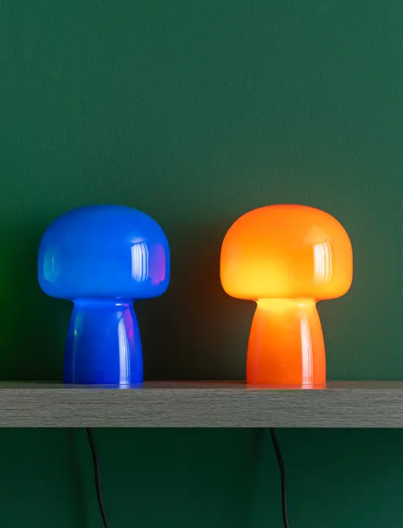 Highlight Tischleuchte Fervor, Glas von Leitmotiv