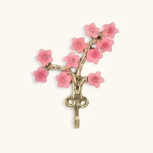 Bestseller Wandhaken Elodie rosa Blüten v. Doing Goods