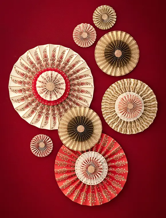 Papier Rosette von Bungalow Solange Der Vorrat Reicht