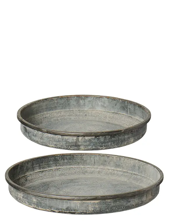 2er Set Tabletts, Metall Urban Garden von Ib Laursen Neu