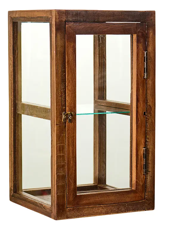 Vitrine Unika mit Glasboden, 50x28x28 cm von Ib Laursen Expressversand