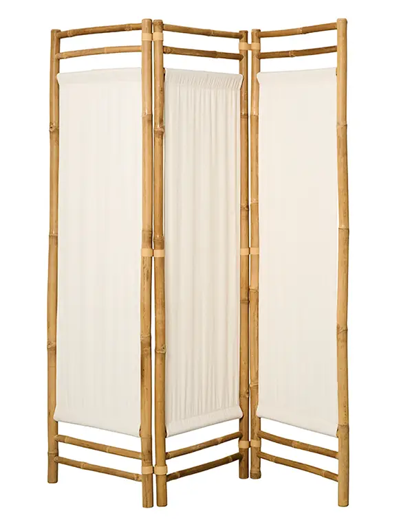 Neue Ware 3-tlg. Raumteiler, Bambus, 175x165 cm von Ib Laursen