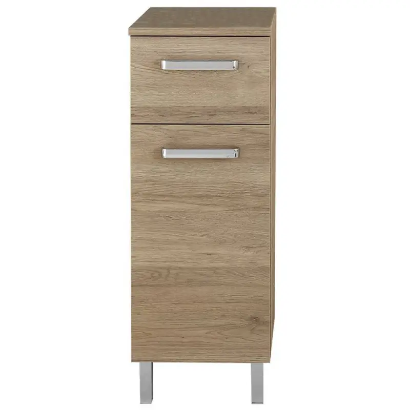 Badezimmer Unterschrank OSTENDE-66 in Sanremo Eiche Terra quer Nb. - B/H/T: 30/81/33cm Versand Am Gleichen Tag