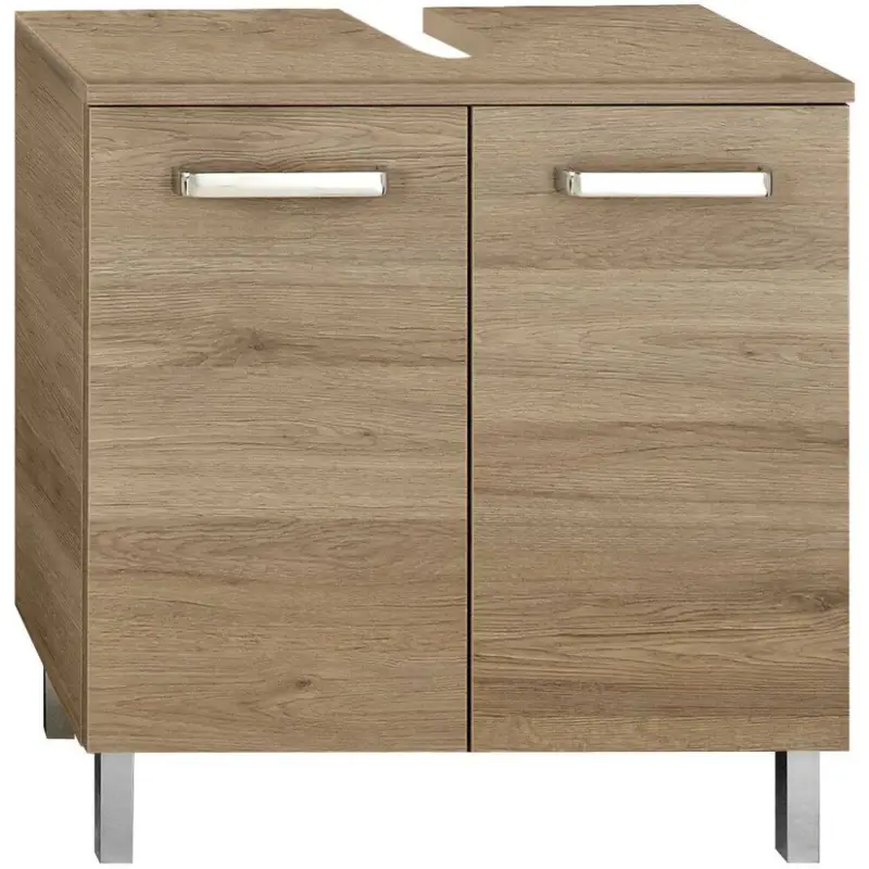 Solange Der Vorrat Reicht Badezimmer Waschtisch-Unterschrank OSTENDE-66 in Sanremo Eiche Terra quer Nb. - B/H/T: 60/62/33cm