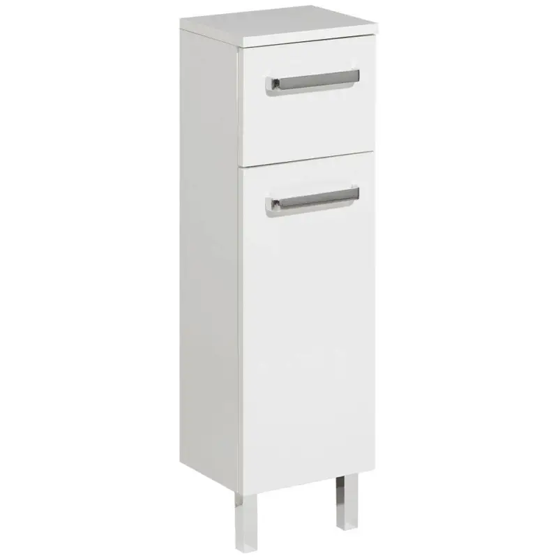 Zertifiziert Unterschrank WARSCHAU-66 in weiß glänzend - B/H/T: 25/81/20cm